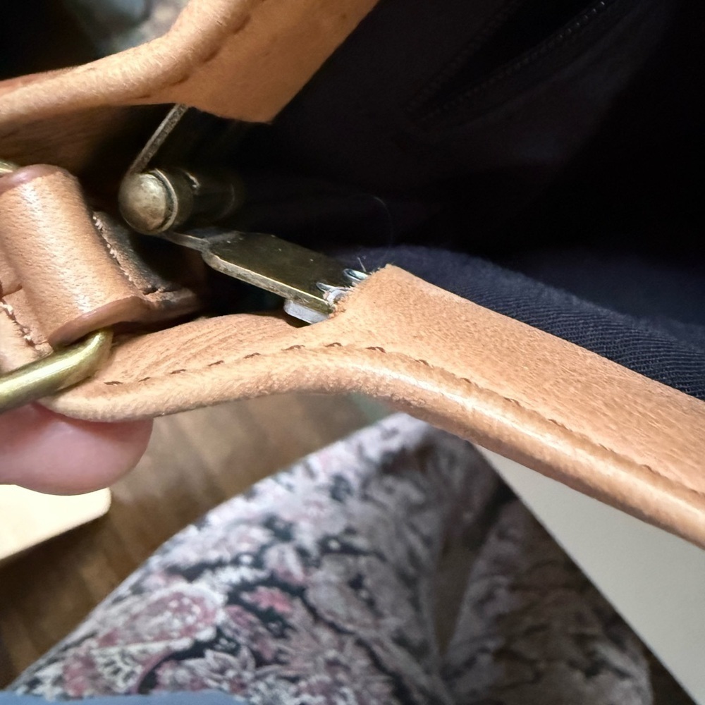 MARGOT Tan Leather Shoulder Bag Crossbody - Picture 7 of 8